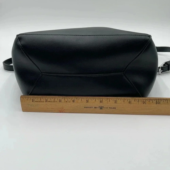 Bromen Vegan Leather Hobo Shoulder Crossbody Handbag Black - Picture 16 of 16